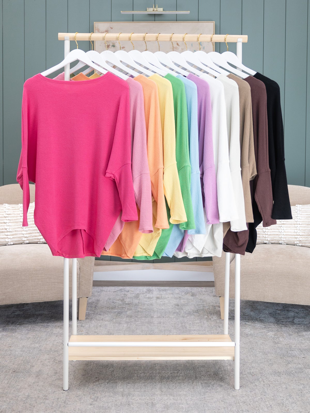 Charlotte Avery "Dreamy Knit" Boatneck Dolman Top | S - 3XL