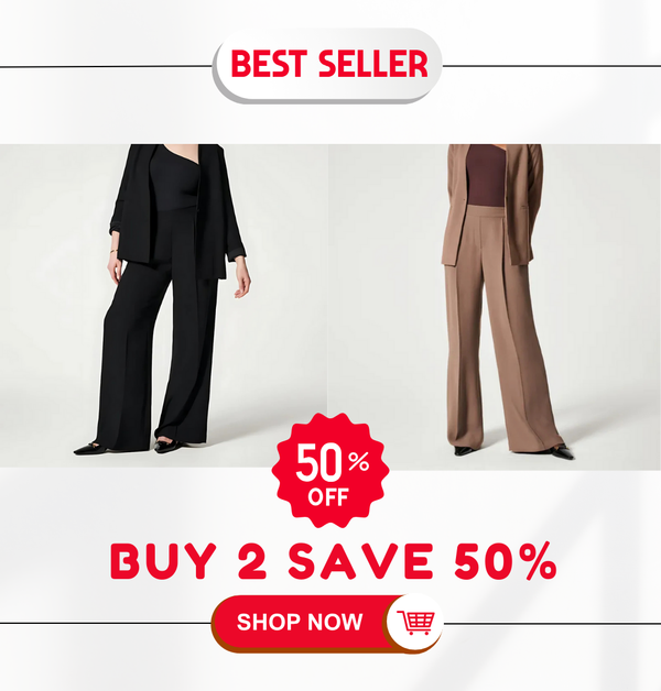 π₯ HOT SALE 50% OFF β¨ Crepe Pleated Women Trousers