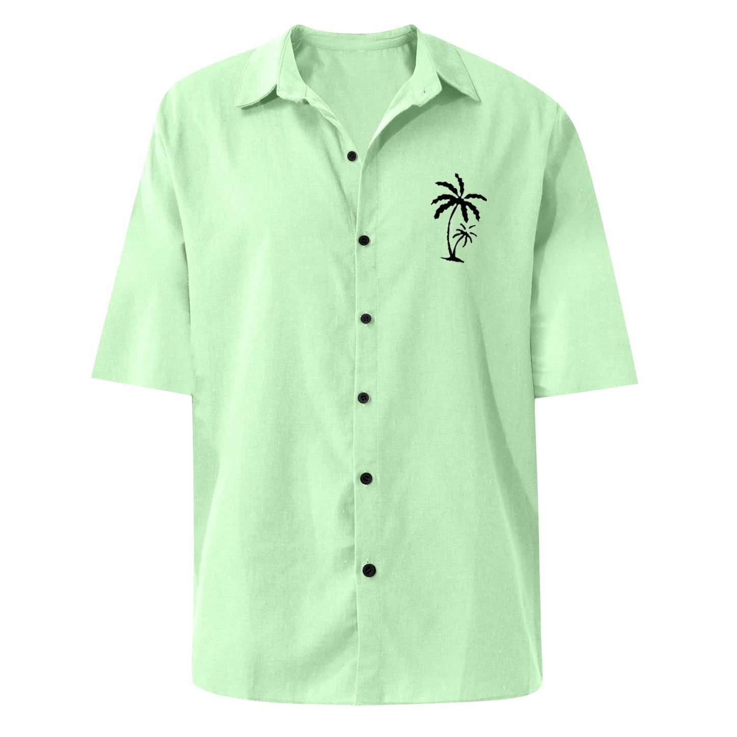 Classic Beach Men Polo Shirt Collar Short Sleeved Work Shirts for Men