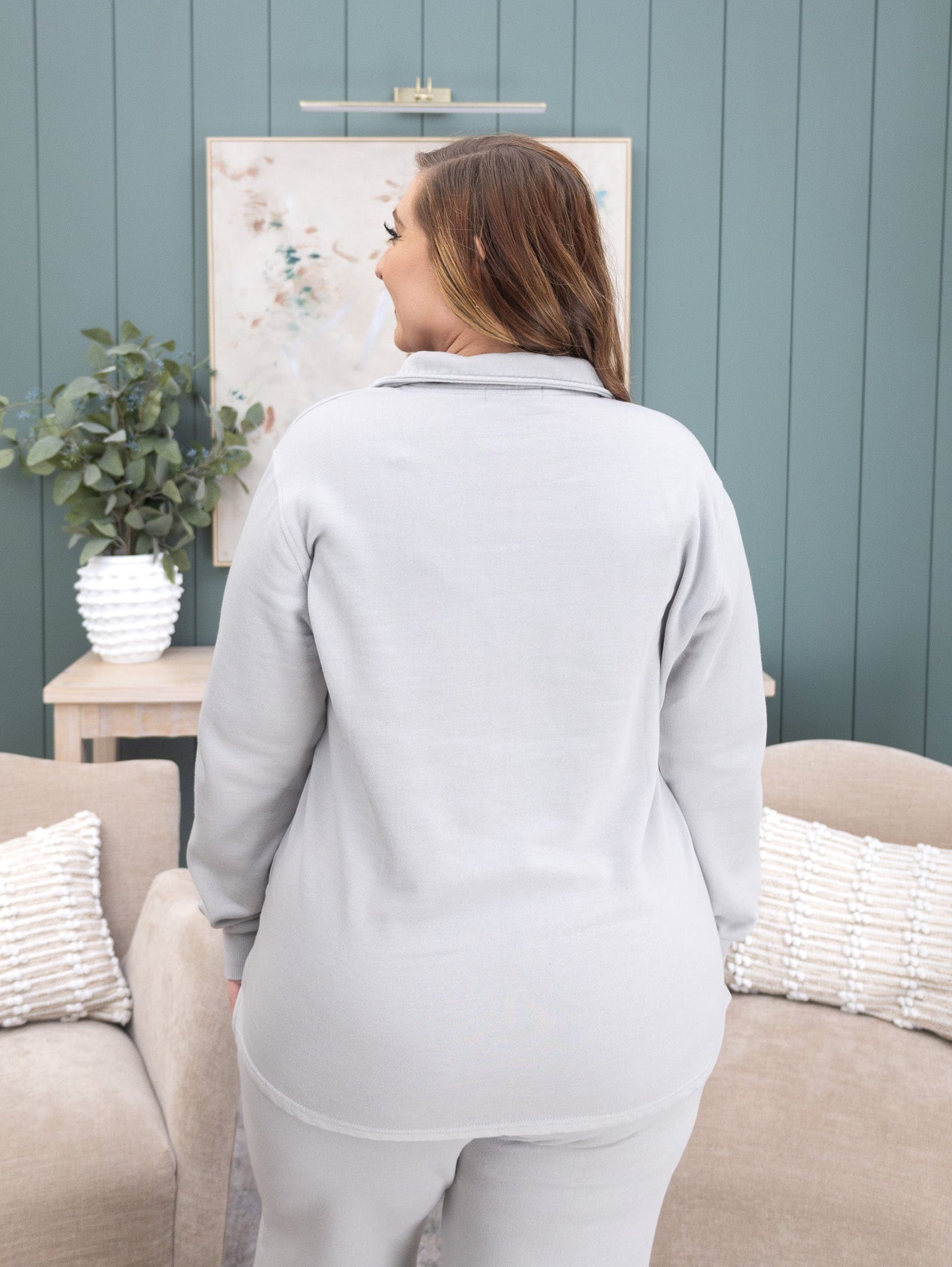 1/4 Zip "Lived - In" Garment Washed Pullover by DD Design | S-5XL