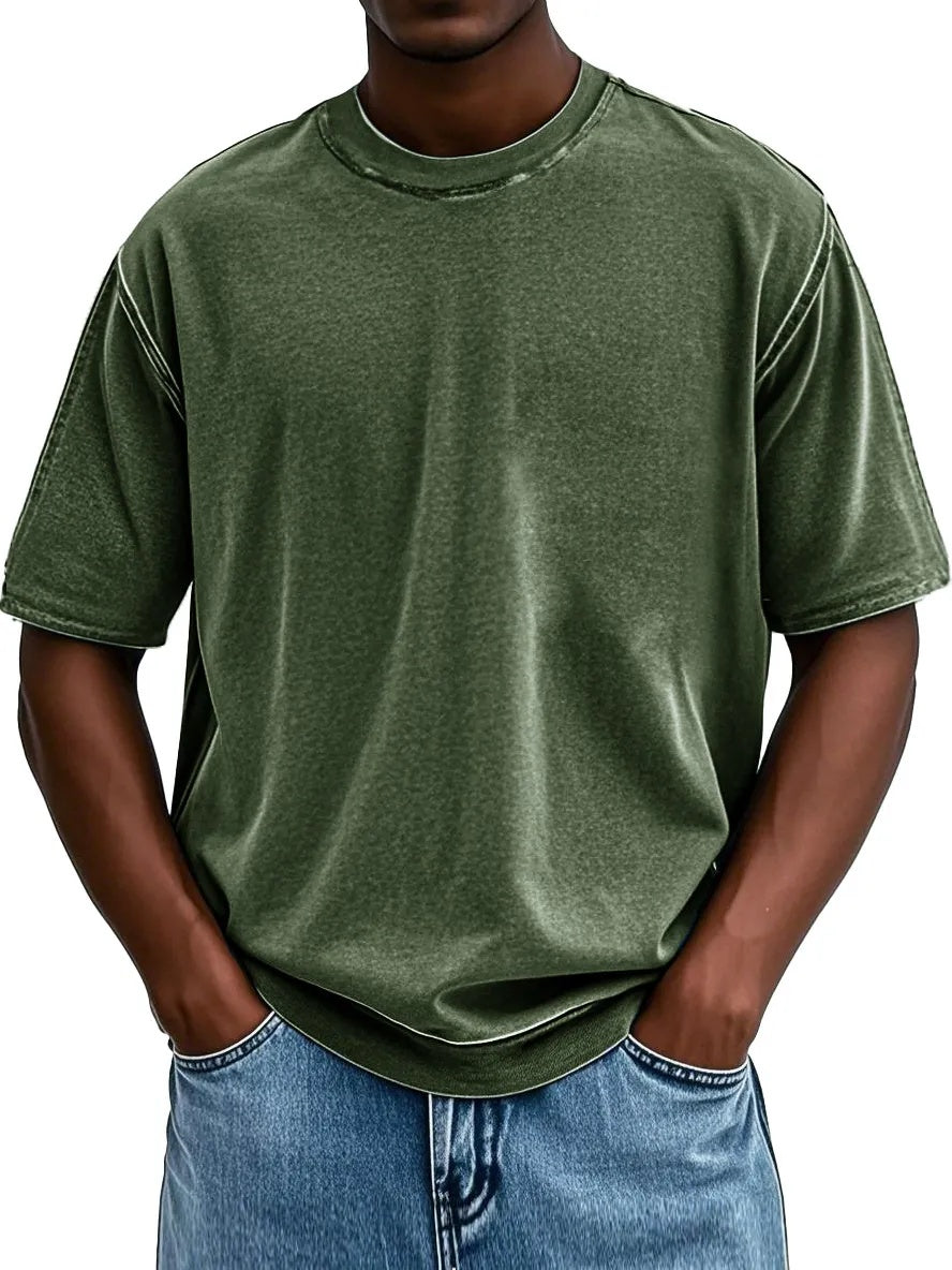 Independence Day Sale⚡10 Packs for $34.99⚡ -Fashion Washed Retro Round Neck Short-sleeved T-shirt(Unisex)