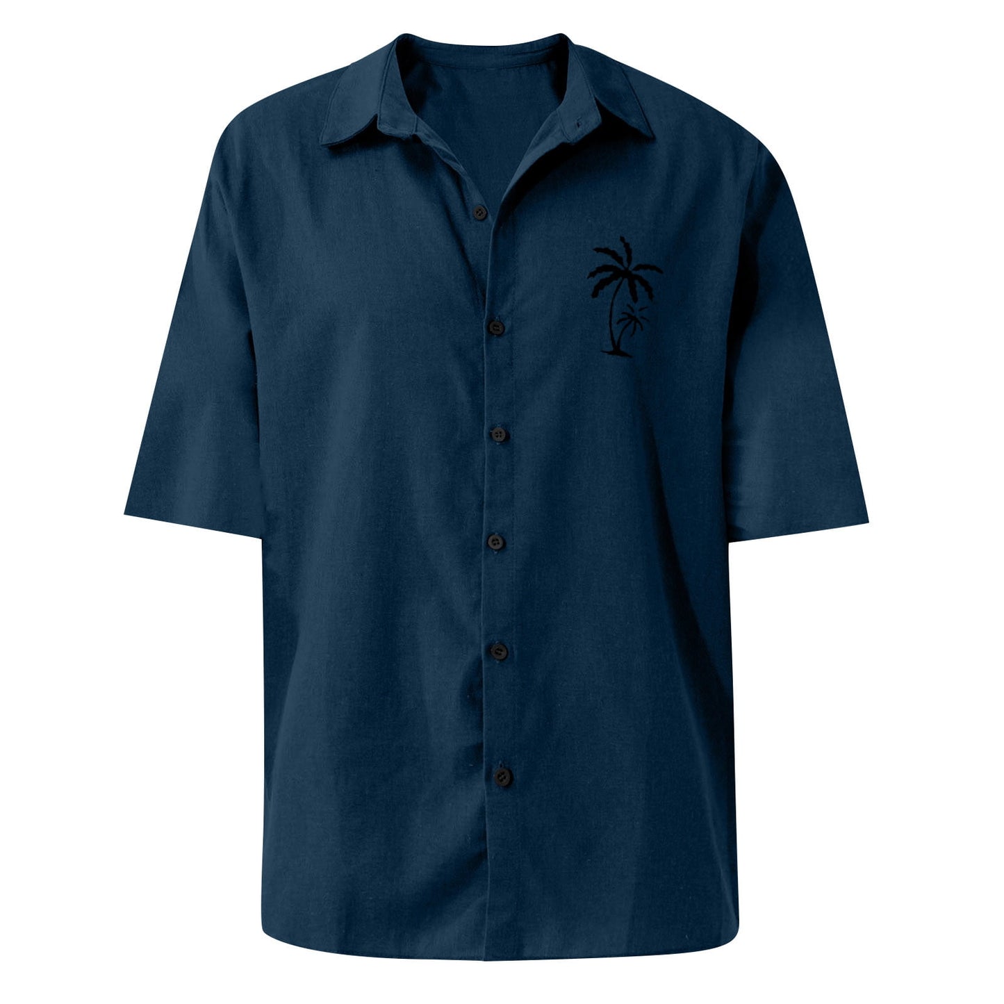 Classic Beach Men Polo Shirt Collar Short Sleeved Work Shirts for Men