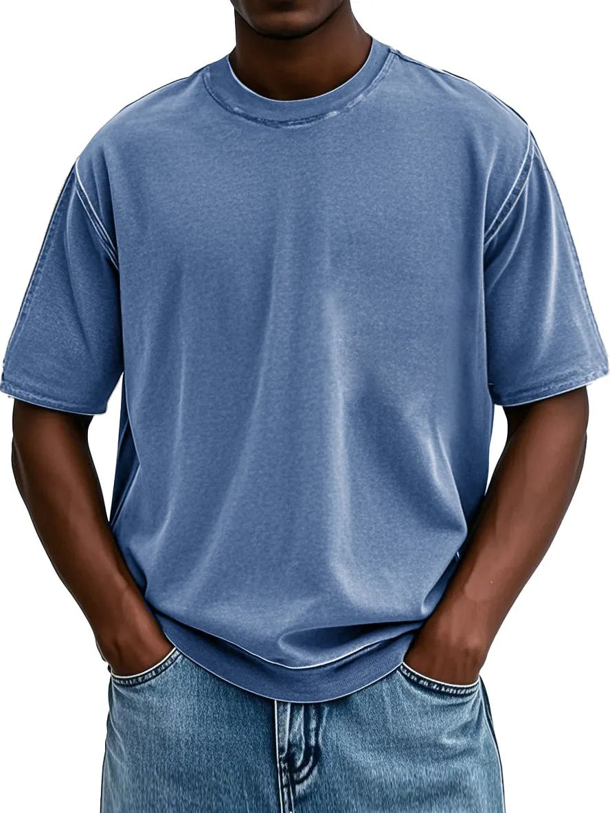 Independence Day Sale⚡10 Packs for $34.99⚡ -Fashion Washed Retro Round Neck Short-sleeved T-shirt(Unisex)