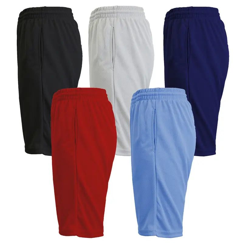 Men's 5-Pack Moisture-Wicking PerformanceActive Mesh Shorts Menswear