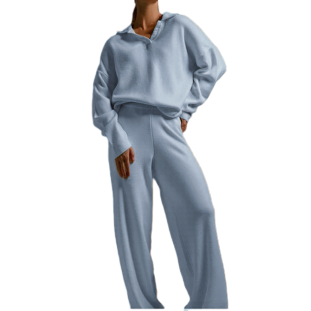 Knit Top and Wide Leg Pants 2 Piece Set