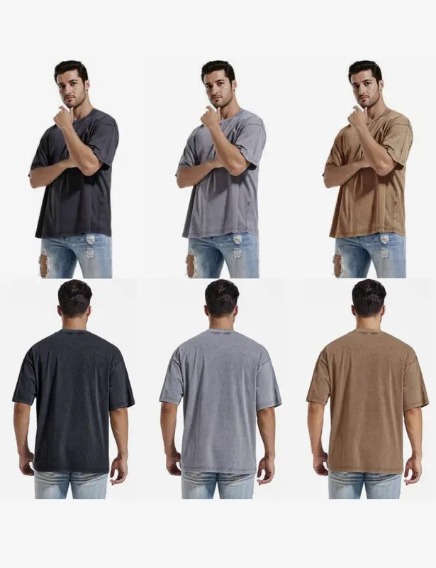 Independence Day Sale⚡10 Packs for $34.99⚡ -Fashion Washed Retro Round Neck Short-sleeved T-shirt(Unisex)