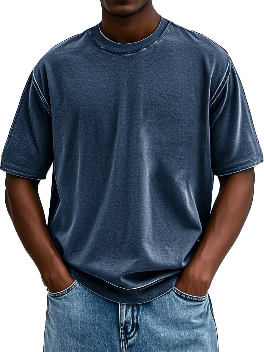 Independence Day Sale⚡10 Packs for $34.99⚡ -Fashion Washed Retro Round Neck Short-sleeved T-shirt(Unisex)