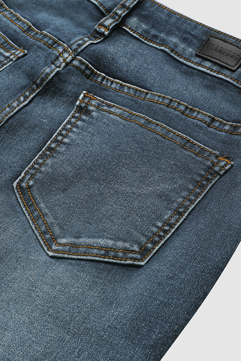 🔥LAST DAY 80% OFF🔥Mid-waist bootcut jeans with floral embroidery