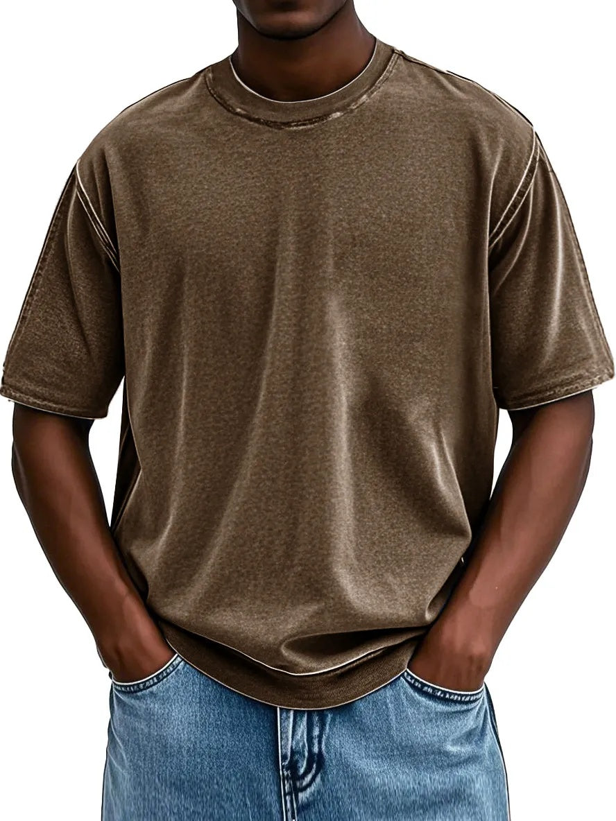Independence Day Sale⚡10 Packs for $34.99⚡ -Fashion Washed Retro Round Neck Short-sleeved T-shirt(Unisex)