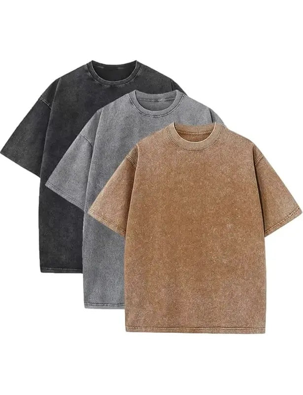 Independence Day Sale⚡10 Packs for $34.99⚡ -Fashion Washed Retro Round Neck Short-sleeved T-shirt(Unisex)